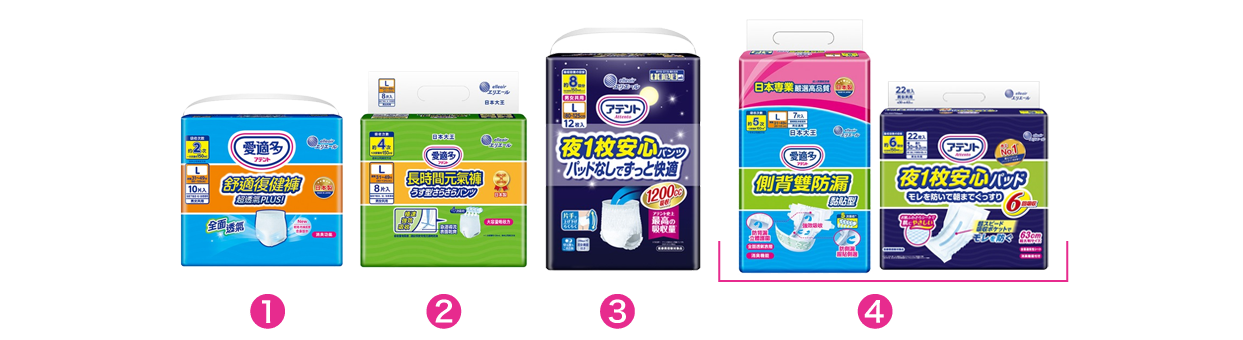 アテントパンツタイプ５種類