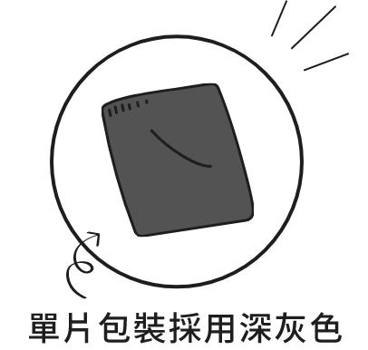個包装はダークグレー