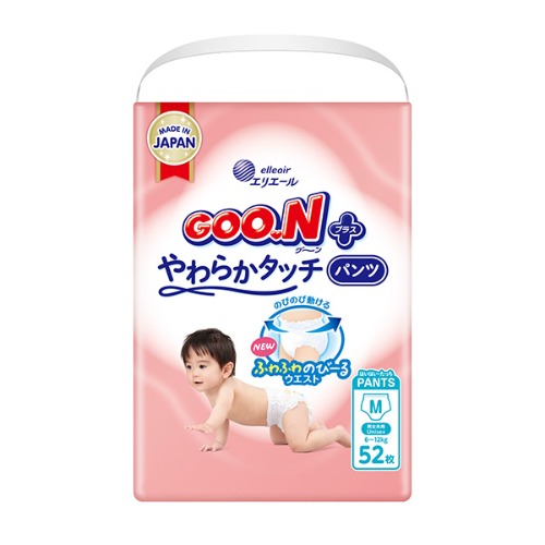 GOO.N PLUS 柔觸肌系列 跳跳褲 M 52片