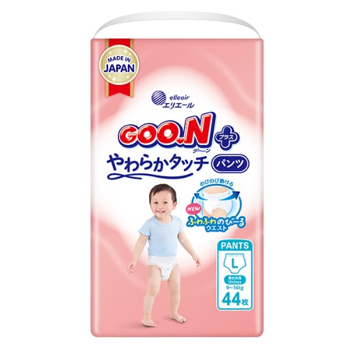GOO.N PLUS 柔觸肌系列 跳跳褲 L 44片