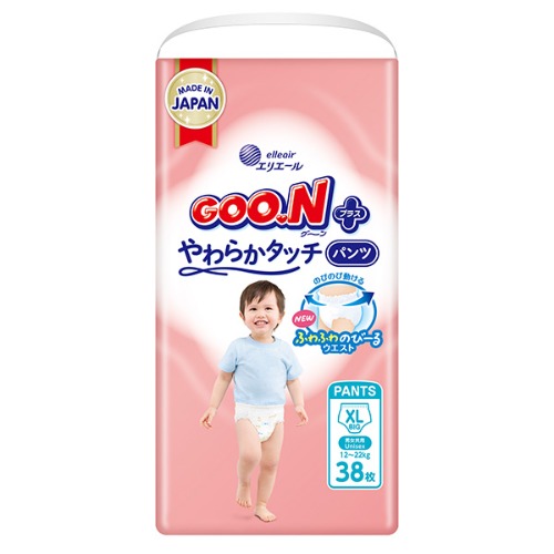 GOO.N PLUS 柔觸肌系列 跳跳褲 XL 38片