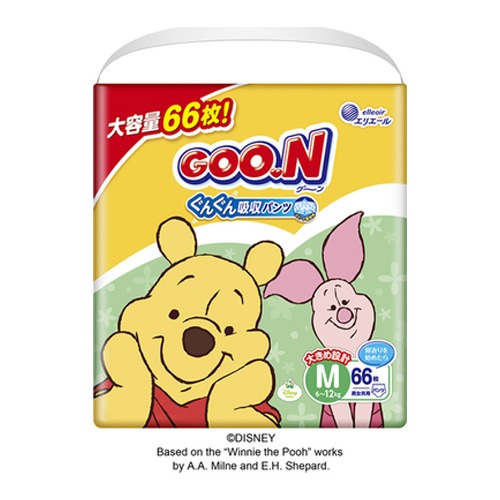 GOO.N 舒適安心褲 迪士尼系列 M 66片