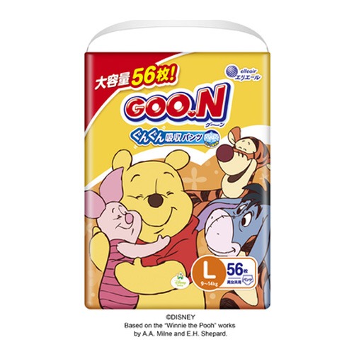 GOO.N 舒適安心褲 迪士尼系列 L 56片