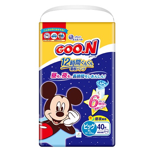 GOO.N12小時日夜安心褲 XL 40片