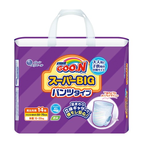 GOO.N SUPER BIG 紙尿褲Super-XXXL 14片